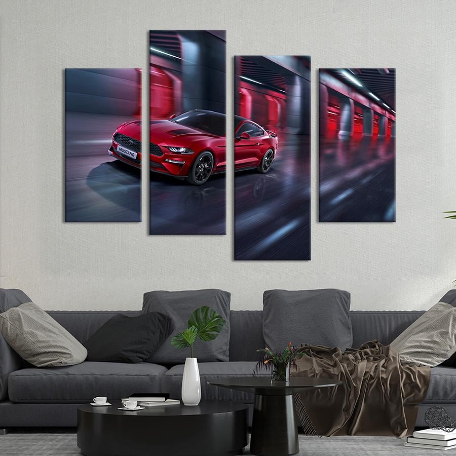 Картина на холсте Грация в движении Ford Mustang 129x90 см (1320-42) Картина на холсте Грация в движении Ford Mustang 129x90 см (1320-42)