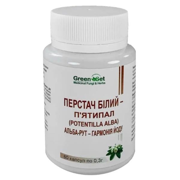 Комплекс для профилактики щитовидной железы Green Set Кольцо Белый/Пятипал Альба-Рут-Гармония Йода 60 капс. (000023996)