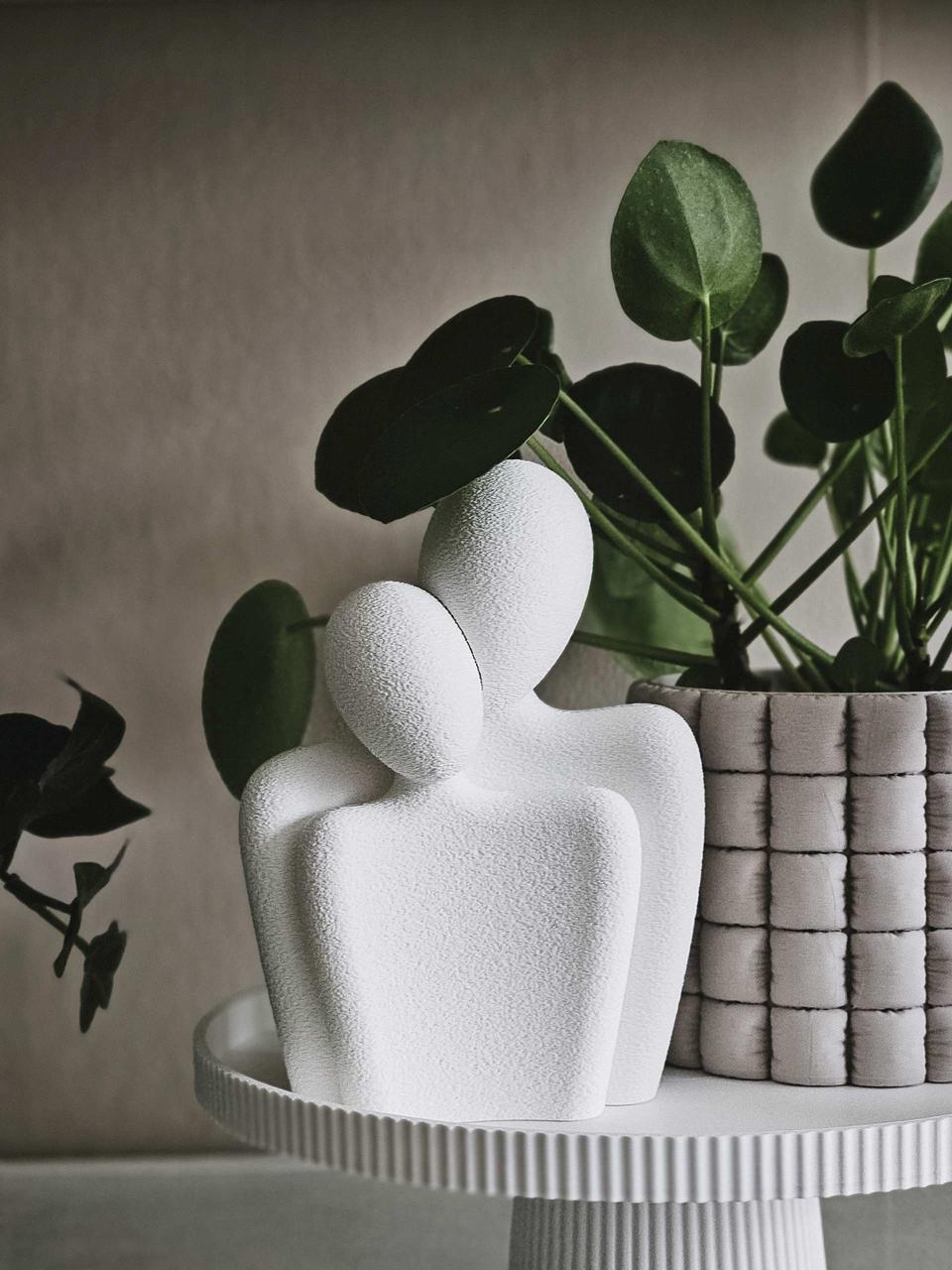 Статуэтка минималистичная декор для пар 11 см Белый