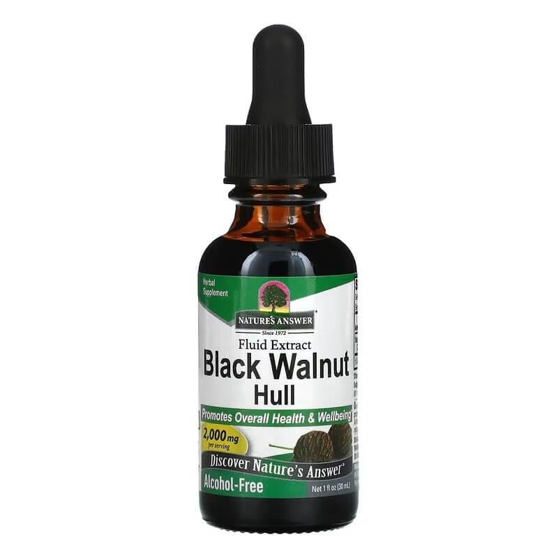 Черный орех Nature's Answer Black Walnut Hull 2,000 мг 30 мл (NTA-00580)