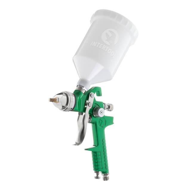 Краскопульт пневматический Intertool PT-0118 HVLP форсунка 1,4 мм верхний пластиковый бачок 600 мл 3 бар (129564) Краскопульт пневматический Intertool PT-0118 HVLP форсунка 1,4 мм верхний пластиковый бачок 600 мл 3 бар (129564)