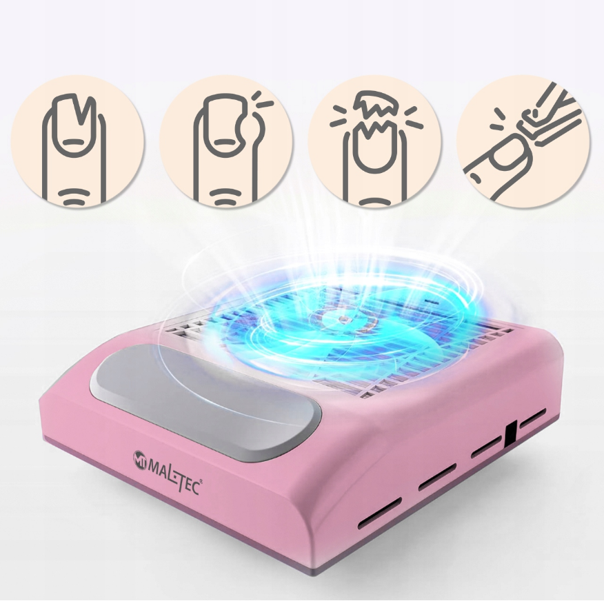 Витяжка для манікюру Maltec 80 Вт Рожево-пурпуровий (2007050279) - фото 8 Витяжка для манікюру Maltec 80 Вт Рожево-пурпуровий (2007050279) - фото 8