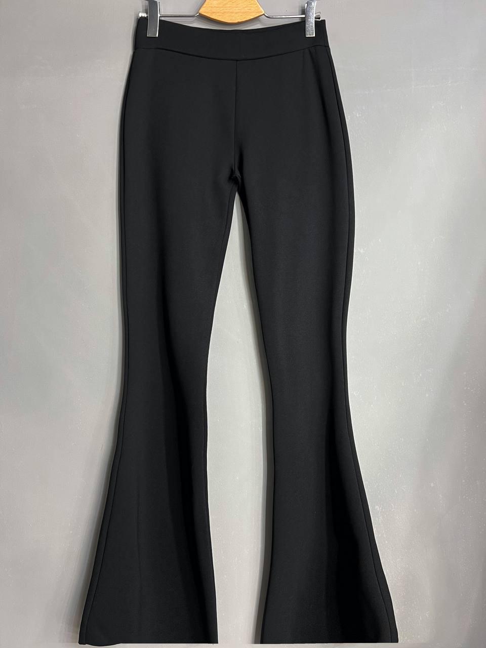 Лосини жіночі Prenses 001 кльош стрейчеві висока посадка великі розміри 3XL Чорний (4005)