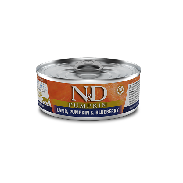 Корм влажный Farmina N&D Grain Free Prime Lamb для кошек с ягненком и черникой 70 г (02062)