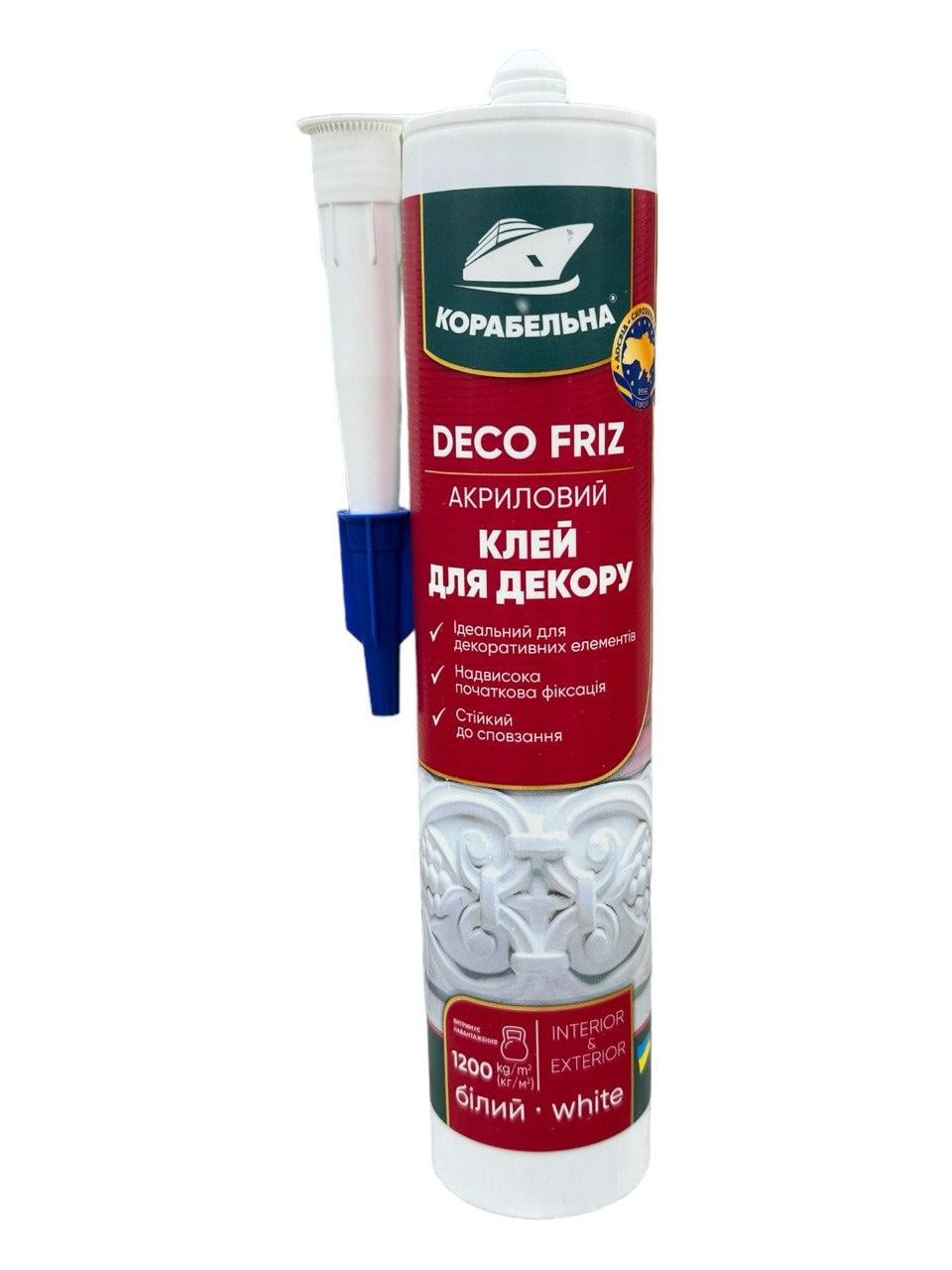 Клей акриловый для декора КОРАБЕЛЬНАЯ DECO FRIZ 440 г Белый (23814215) Клей акриловый для декора КОРАБЕЛЬНАЯ DECO FRIZ 440 г Белый (23814215)