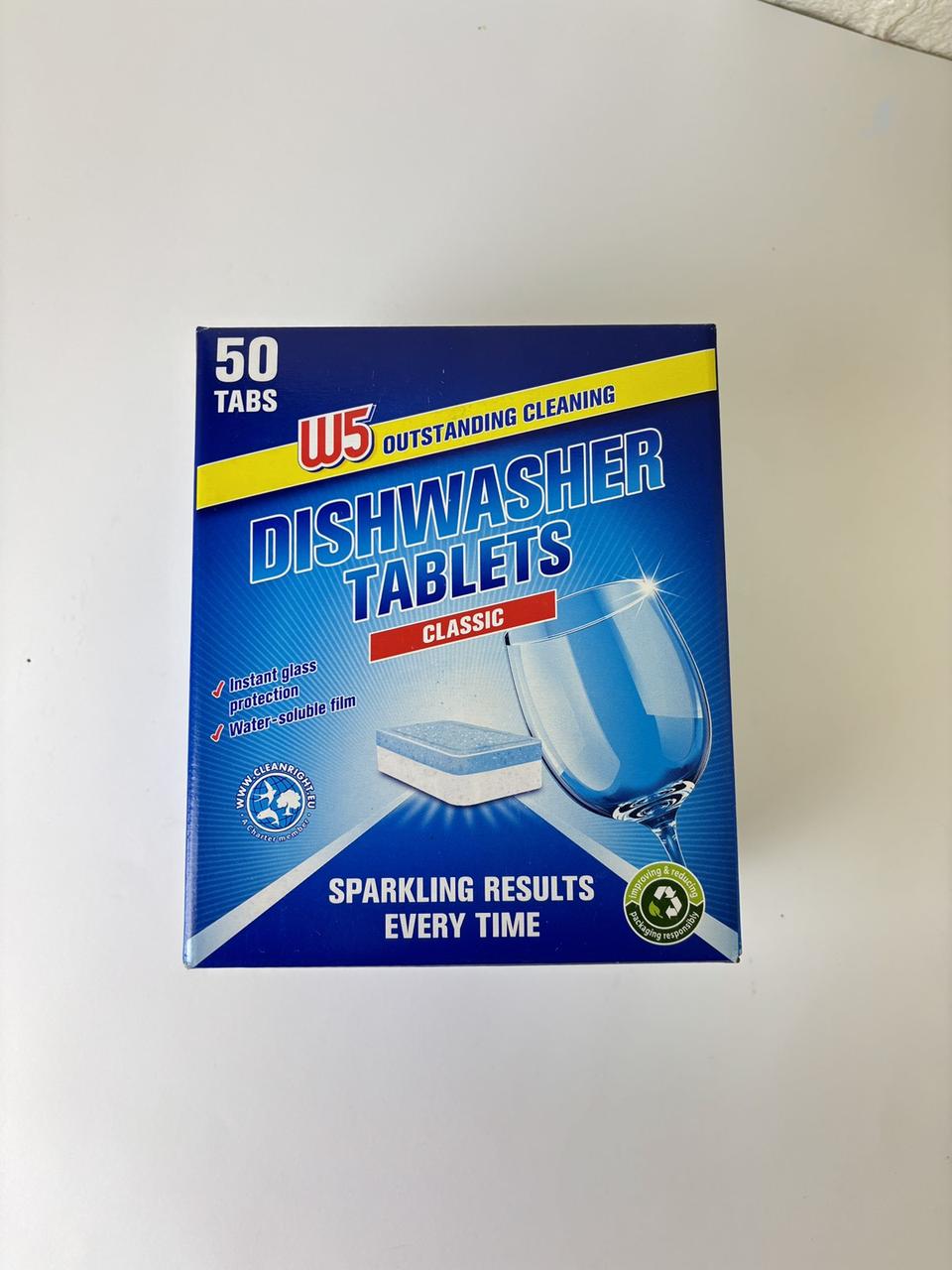 Таблетки для посудомоечной машины W5 Classic 50 шт.