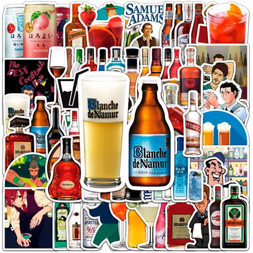 Набор наклеек Alcohol 50 шт.
