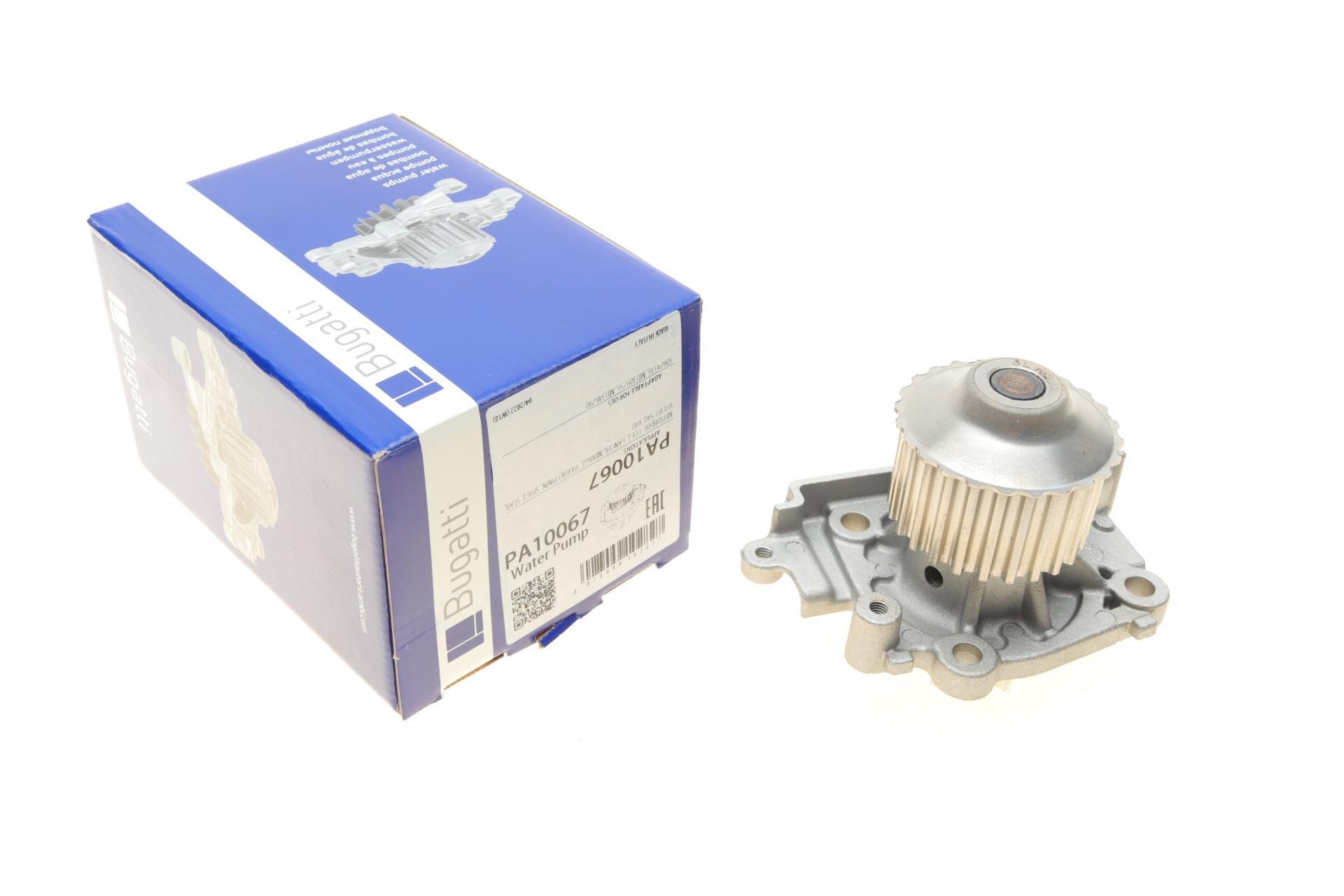 Помпа води Bugatti Mitsubishi Colt/Lancer 1.6/16V 96-03/Pajero 1.8GDI 98-00/Pinin 2.0 99- 24zR/B8лоп PA10067 (25589073)