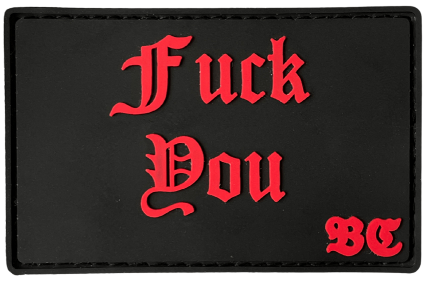 Патч ПВХ FUCK YOU Красный (PATCH-0303)