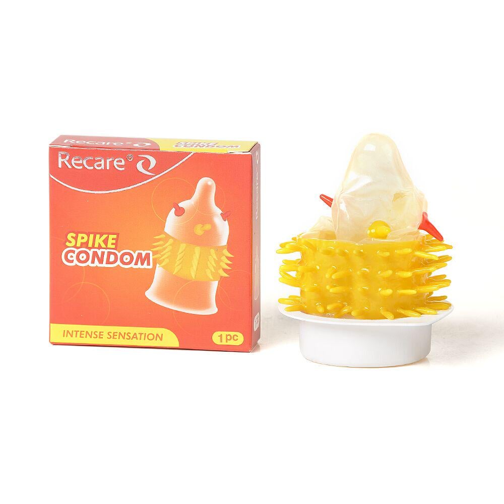 Презерватив Recare Spike Condom с усиками и шипами Orange