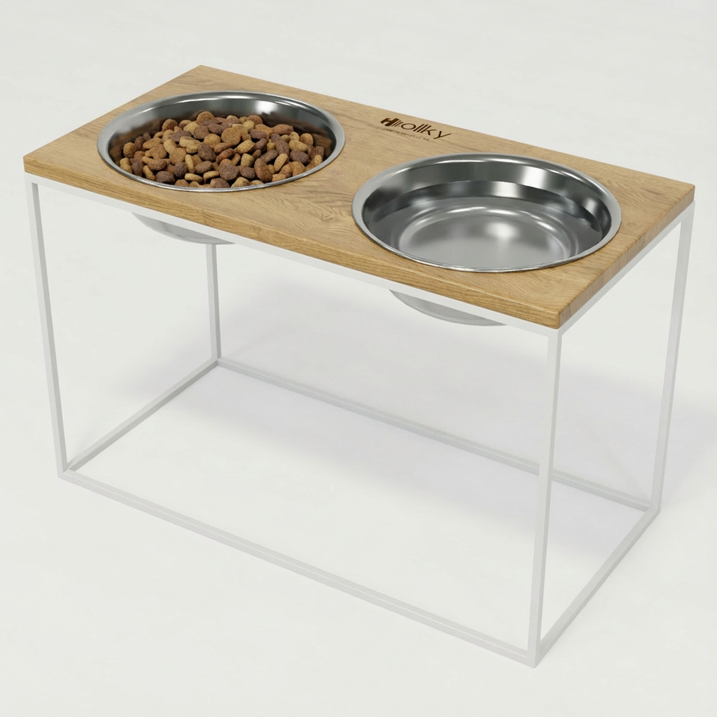 Миски на подставке для очень больших собак Hollky Base XXL40 2х2,8 л (BXXL40-643240-WHNT) - фото 1 Миски на подставке для очень больших собак Hollky Base XXL40 2х2,8 л (BXXL40-643240-WHNT) - фото 1