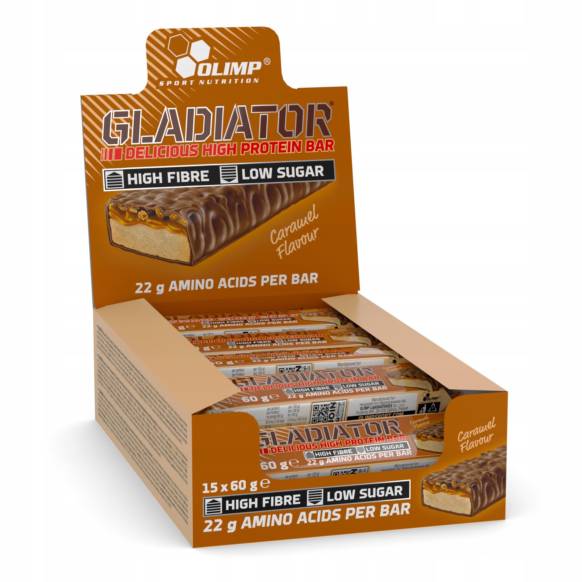 Батончик Olimp Gladiator Карамель 15x60 г