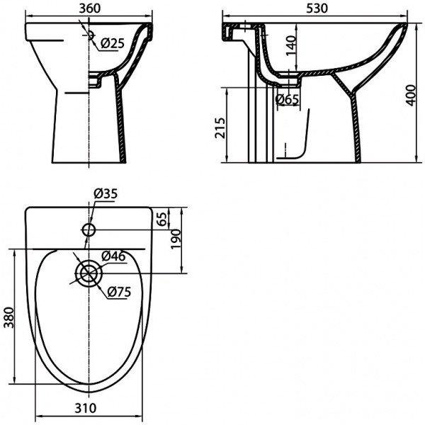 Биде Kolo Runa L85000 - фото 2