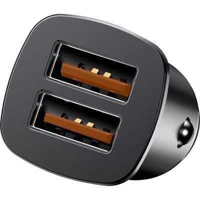 Автомобільний зарядний пристрій BASEUS Circular Metal PPS Quick Charger Black (CCYS-C01) - фото 8 Автомобільний зарядний пристрій BASEUS Circular Metal PPS Quick Charger Black (CCYS-C01) - фото 8