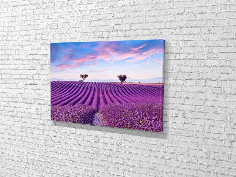 Картина для интерьера Лавандовое поле 120x80 см (691)