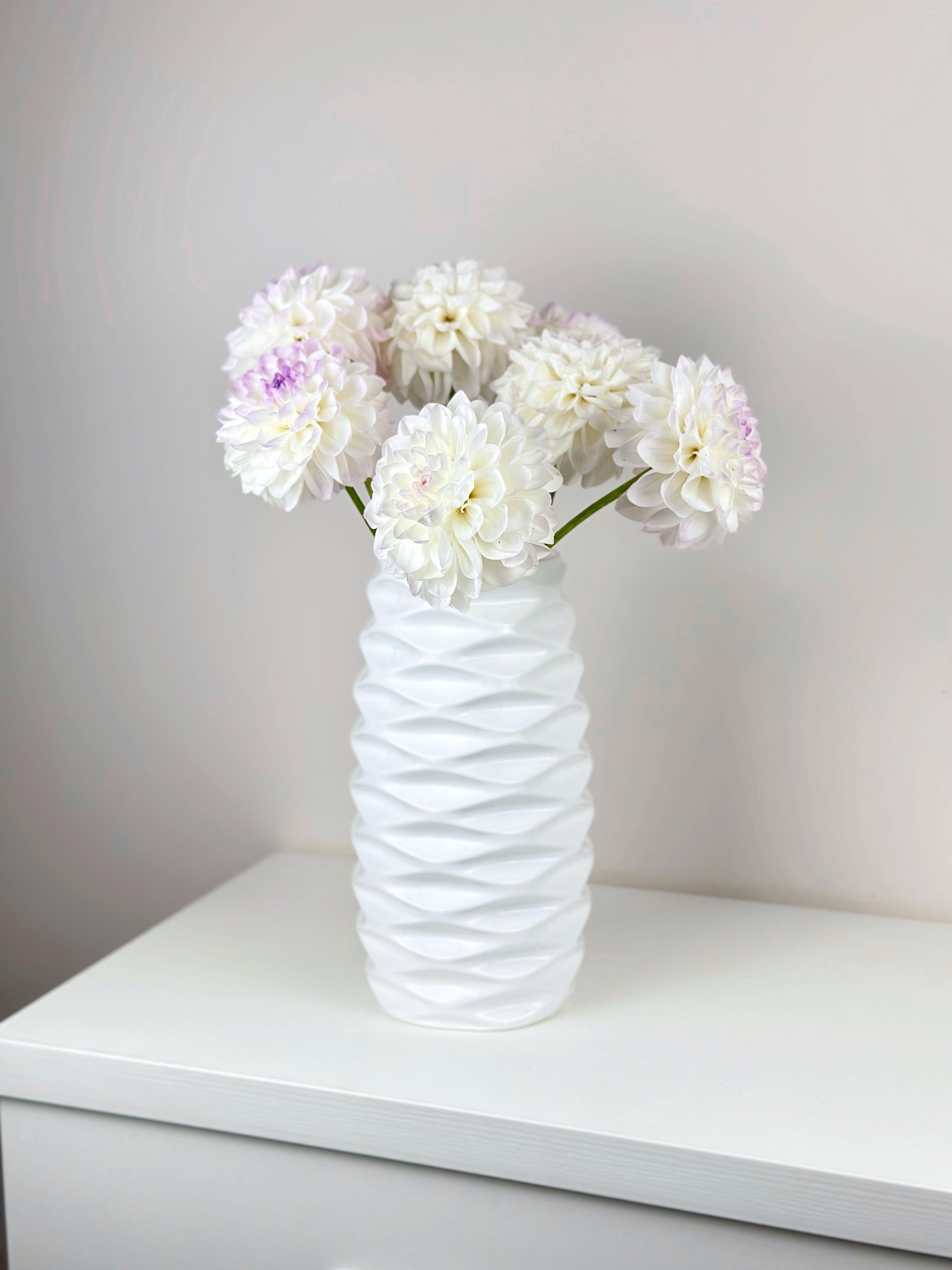 Ваза для цветов и декора глиняная керамическая Соты 29 см Белый (4001-8) - фото 1 Ваза для цветов и декора глиняная керамическая Соты 29 см Белый (4001-8) - фото 1