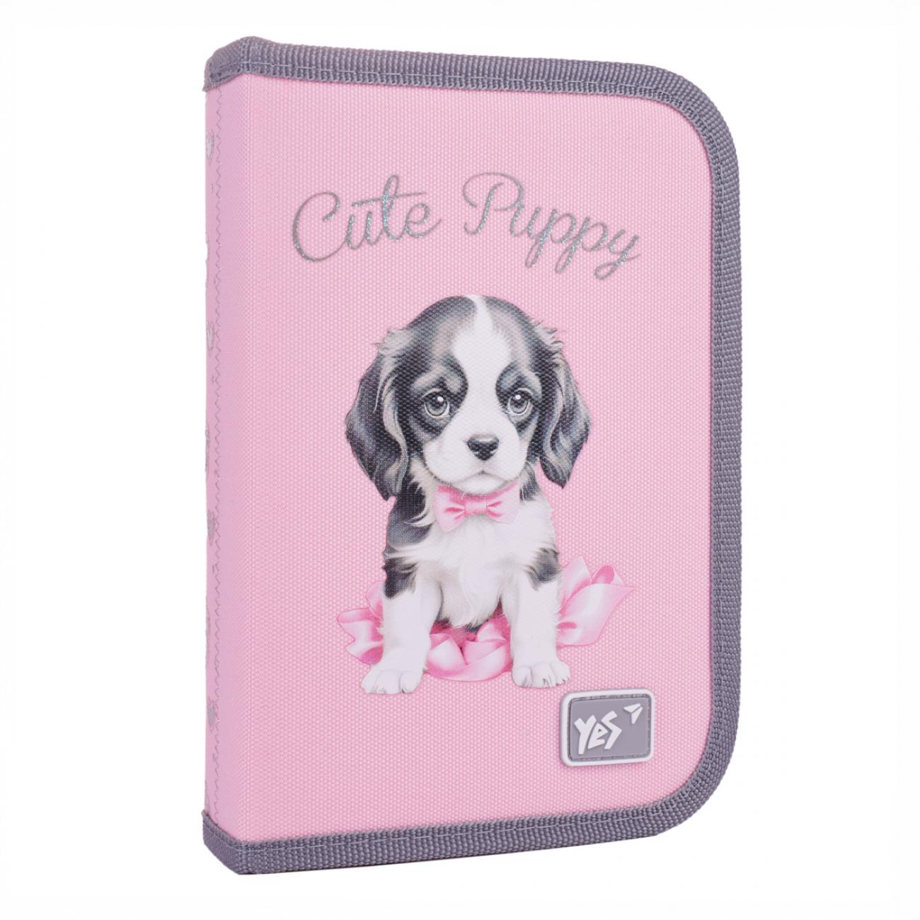 Пенал жесткий YES Doggy Princess HP-04 одинарный с двумя клапанами (533706)