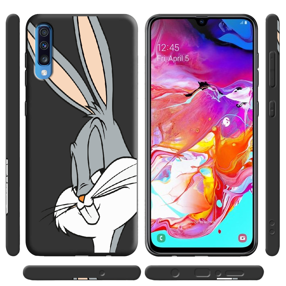 Чехол Boxface Samsung A705 Galaxy A70 Lucky Rabbit Черный силикон (36860-bk81-37421) - фото 2