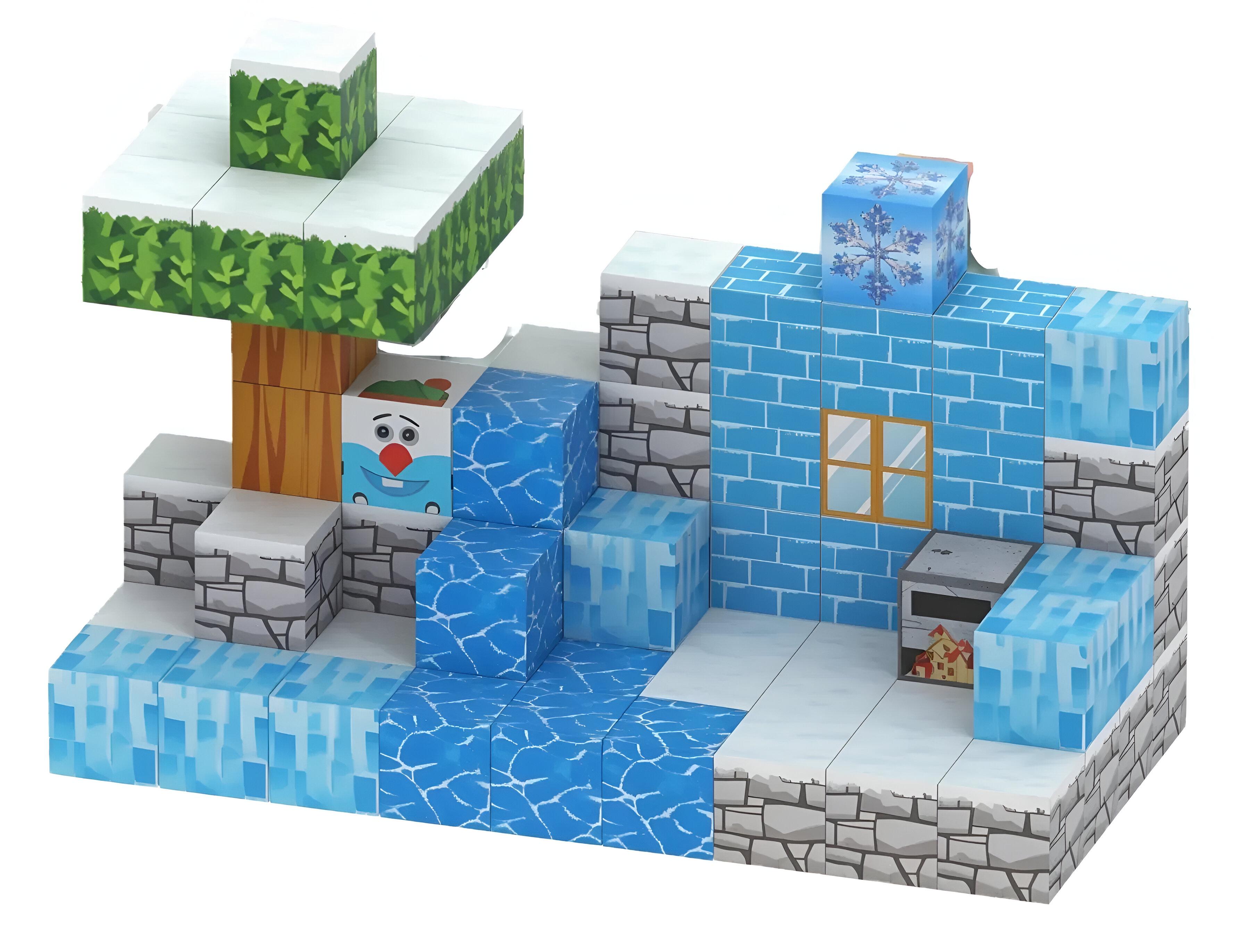 Конструктор магнитный Magnet World Снежная стена на 75 дет. (TB07) - фото 2 Конструктор магнитный Magnet World Снежная стена на 75 дет. (TB07) - фото 2