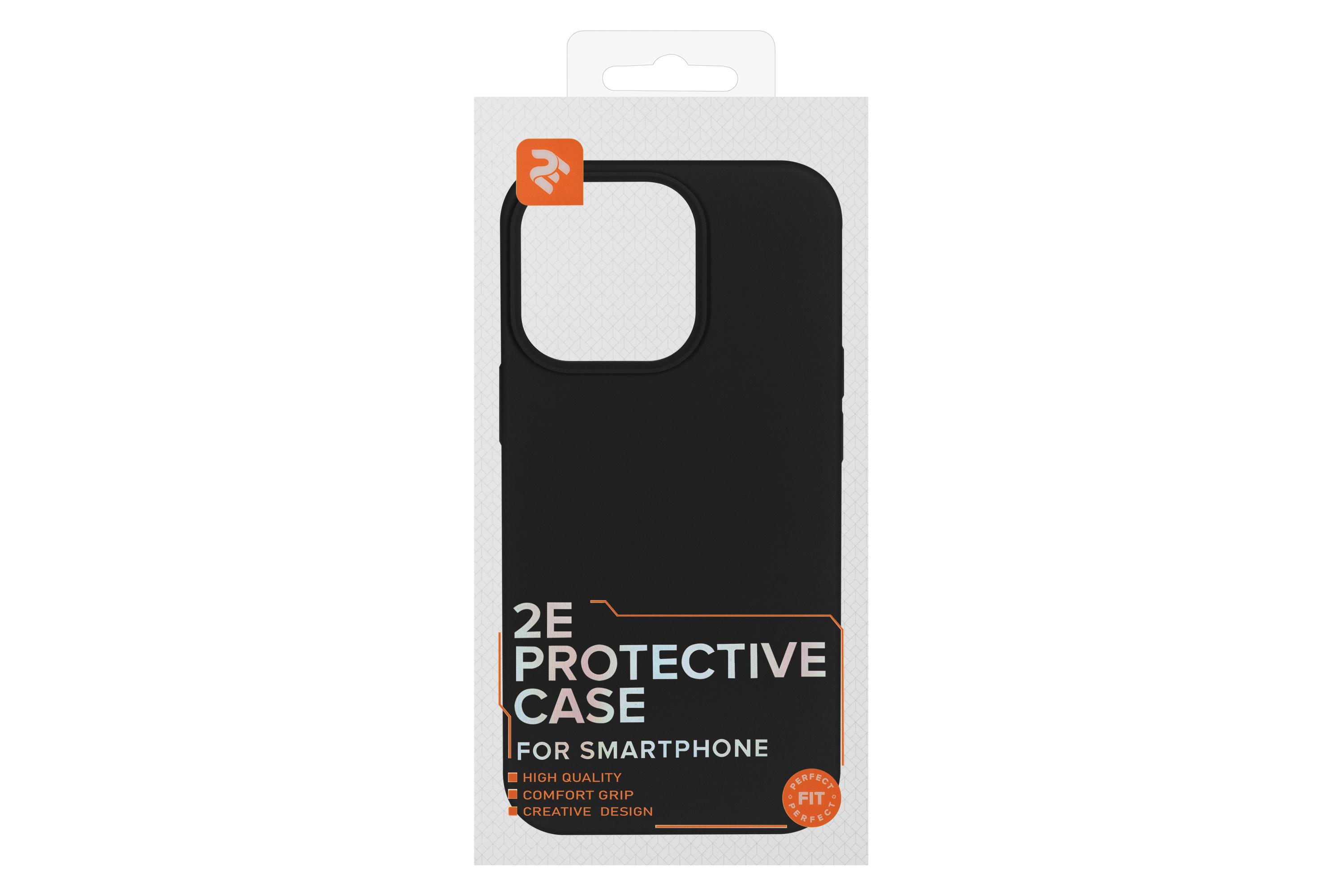 Чехол-бампер для телефона 2E Basic Liquid Silicone iPhone 13 Pro Black (2E-IPH-13PR-OCLS-BK) - фото 3