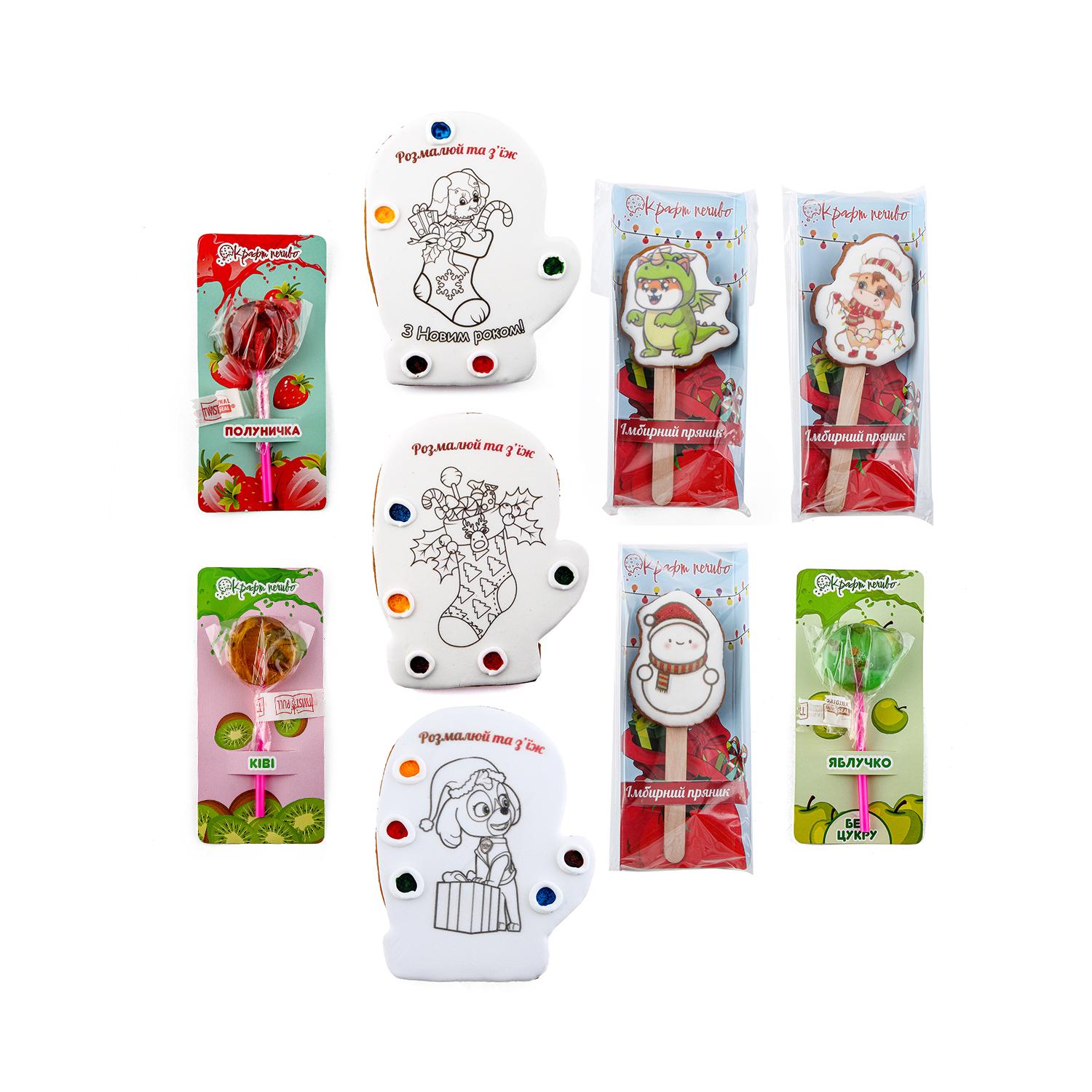 Набор подарочныйдетский Крафт Печиво Патрон 370 г