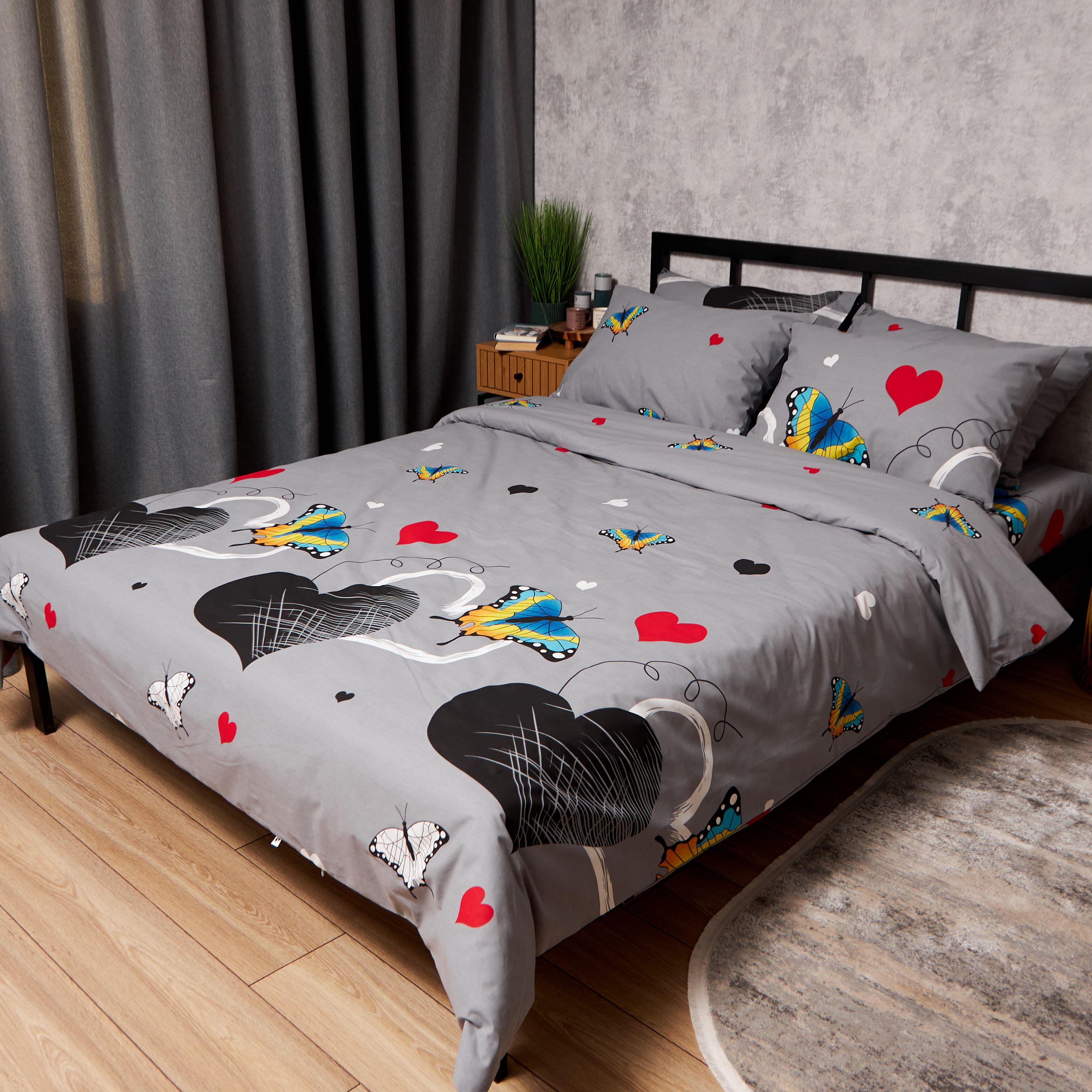 Пододеяльник Moon&Star Gold Люкс Butterfly Love бязь полуторный 143x210 см (MS-870001010)