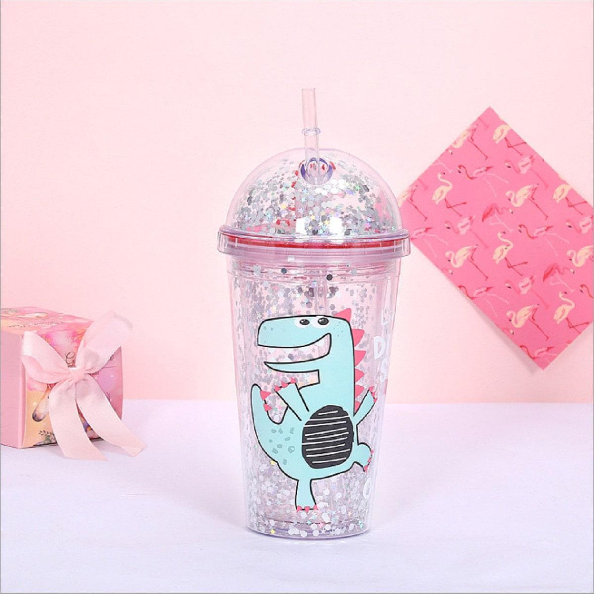 Слаш-стакан акриловый с трубочкой Дракончик 380 мл (69-1370) - фото 2 Слаш-стакан акриловый с трубочкой Дракончик 380 мл (69-1370) - фото 2