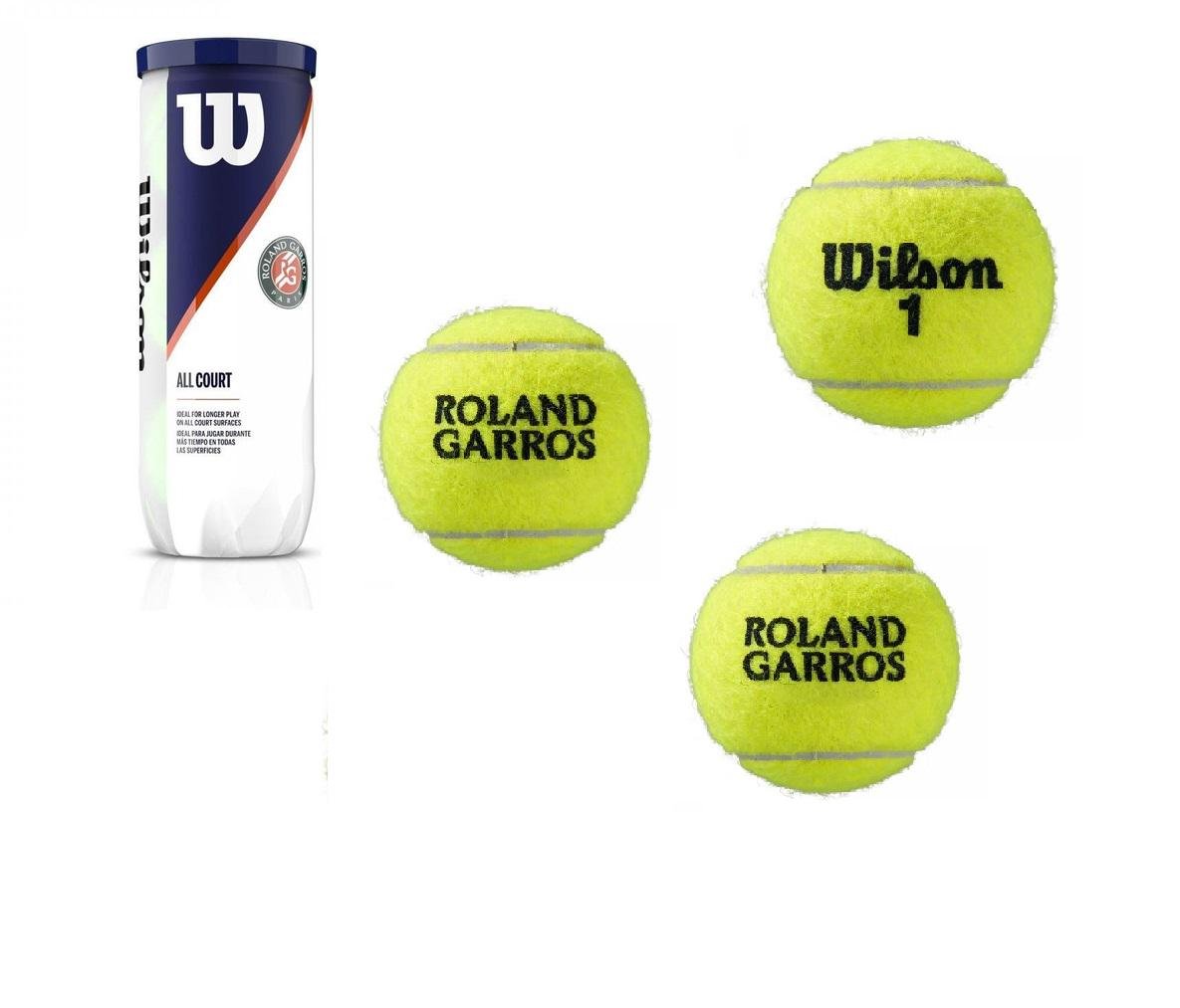 Мячи для большого тенниса Wilson ROLAND GARROS ALL CT 3 ball (WRT126400)