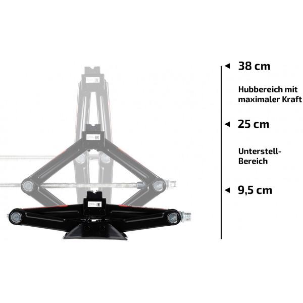 Домкрат Heyner Домкрат механічний з ручкою UltraLift black 1,5 т - фото 3