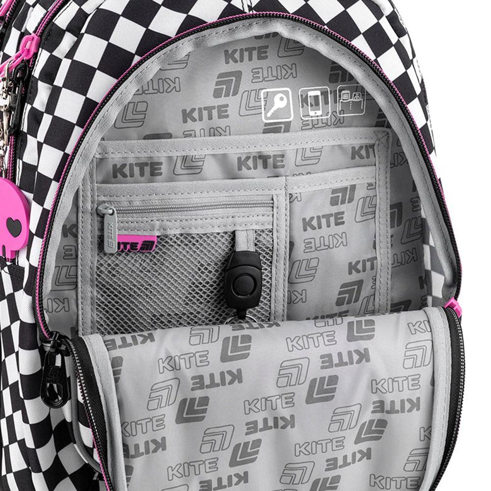 Школьный рюкзак KITE Education teens Kuromi 20,5 л (HK25-8001M) - фото 6 Школьный рюкзак KITE Education teens Kuromi 20,5 л (HK25-8001M) - фото 6