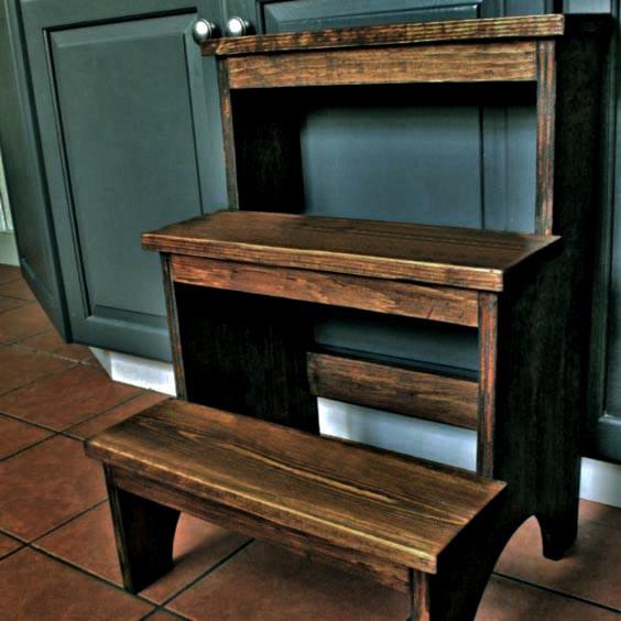 Скамейка-ступенька из дерева Милк Капучино (ССТ-007209)