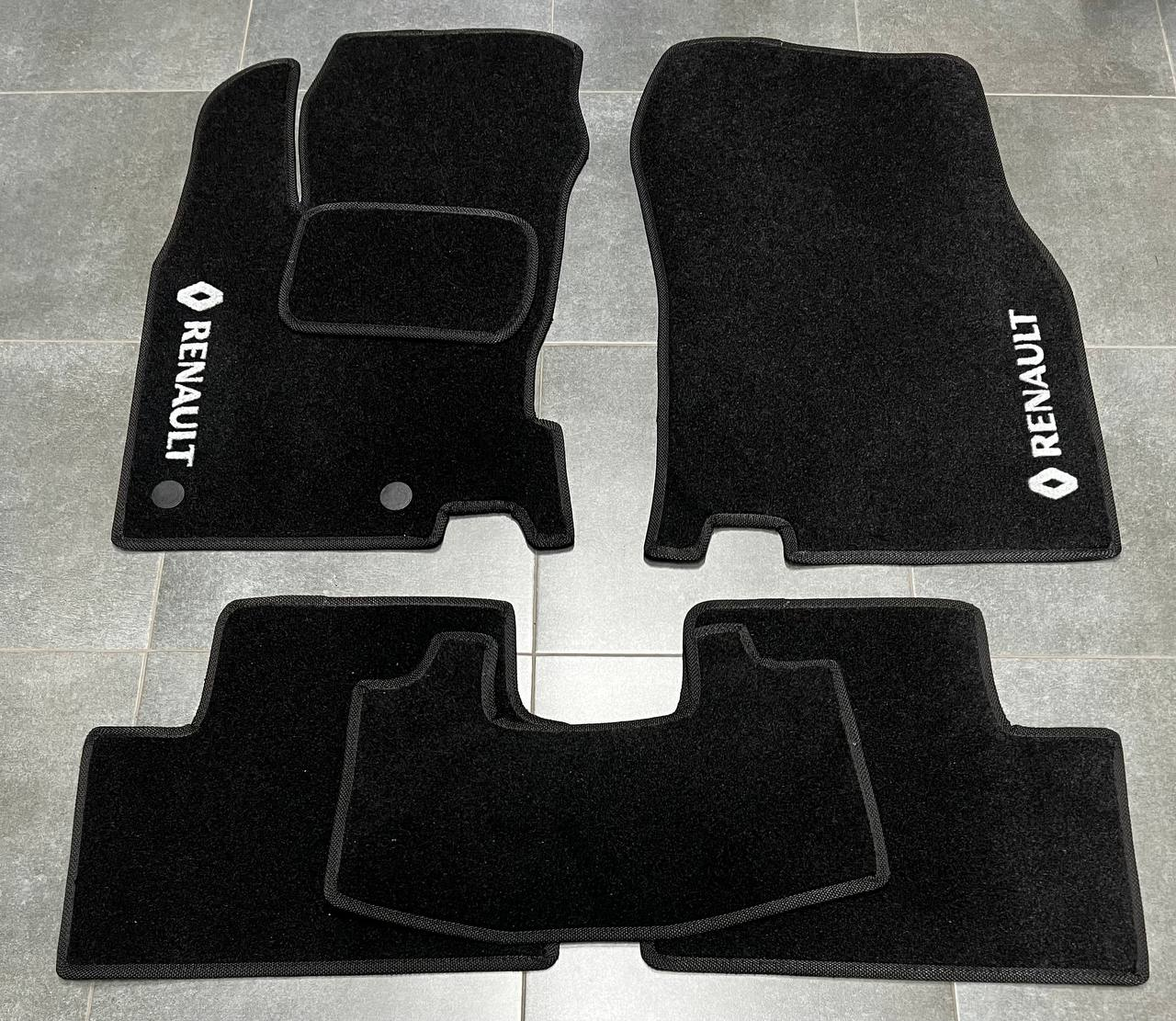 Коврики автомобильные ворсовые в салон для Renault Kadjar 2015-н. в. 5 шт. Черный (BLCCR1801)