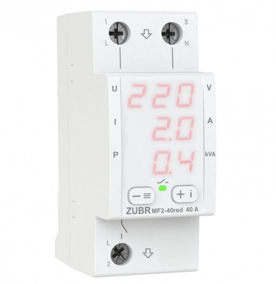 Реле мультифункциональное ZUBR MF2-40 Red (27230805) - фото 1 Реле мультифункциональное ZUBR MF2-40 Red (27230805) - фото 1