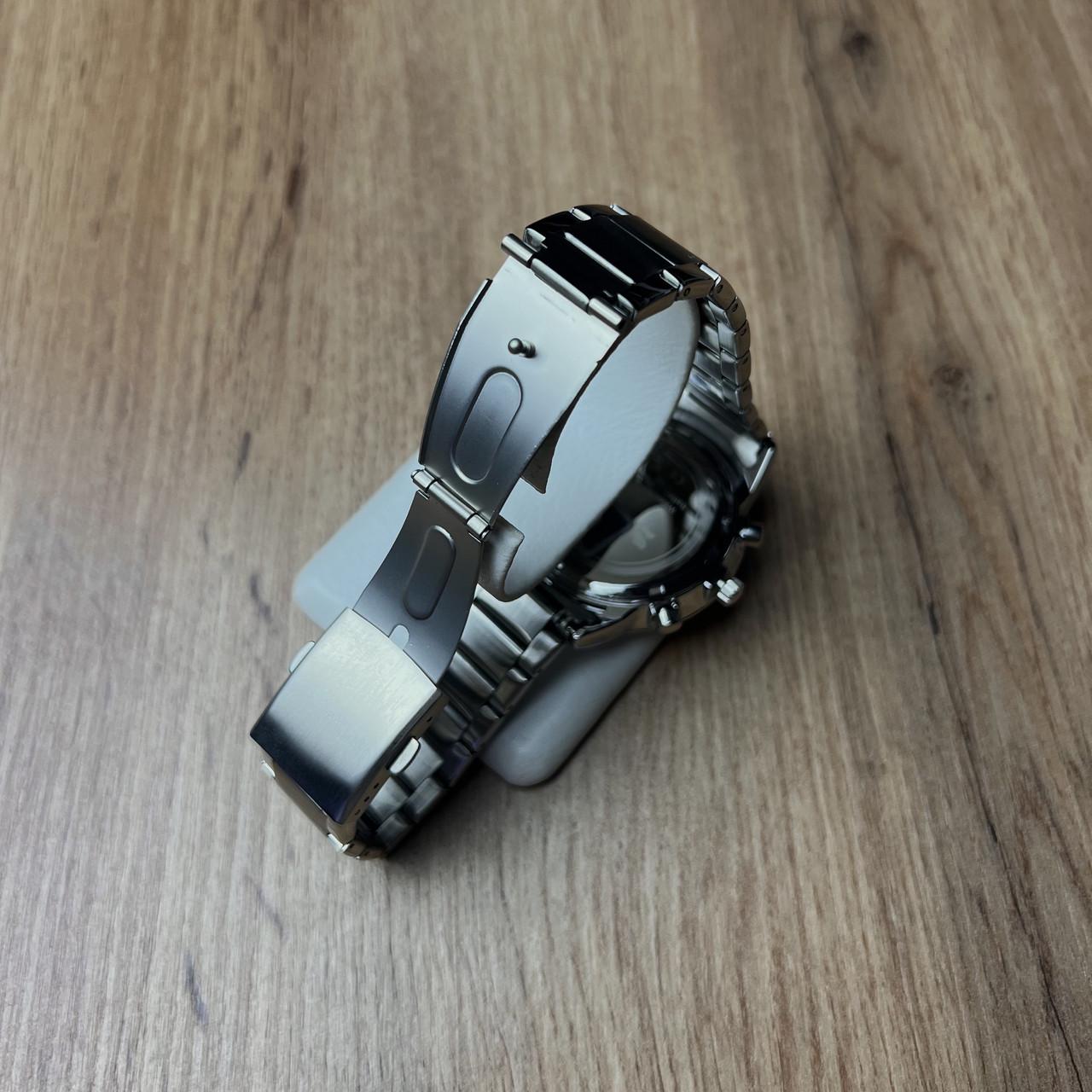 Часы мужские металлические Skmei с датой Серебристый (z069-1) - фото 5 Часы мужские металлические Skmei с датой Серебристый (z069-1) - фото 5