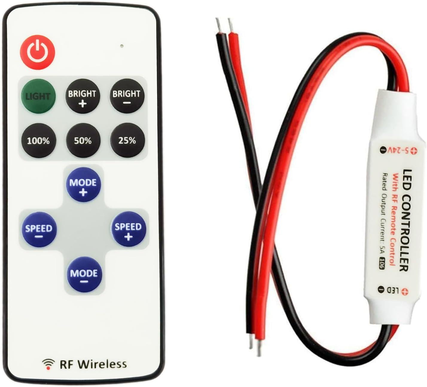 Контроллер для LED ленты с RF пультом 5-24V (9/925)
