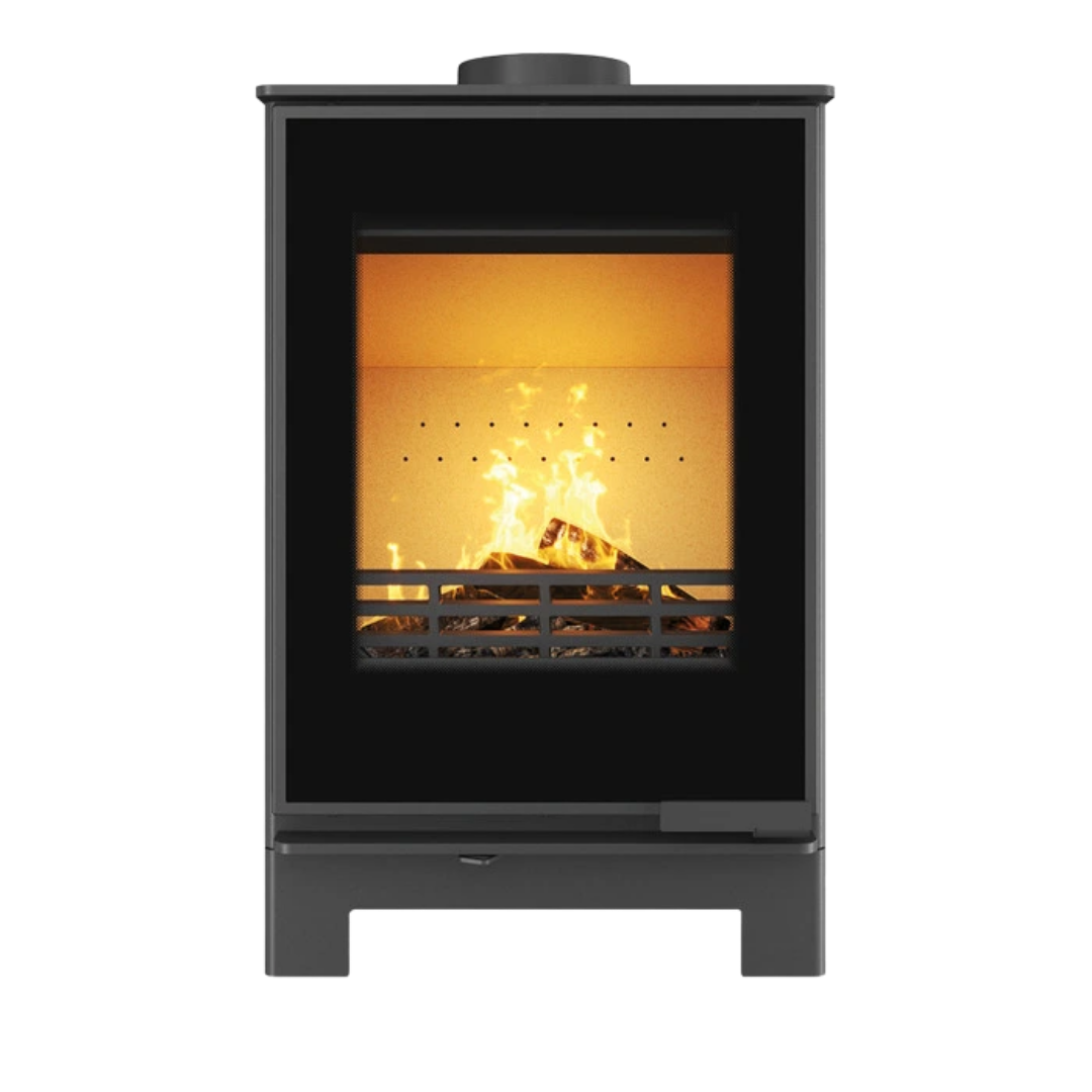 Печь-камин на дровах стальная KAWMET HARITA S15v Basic Decor 5,7 кВт (WS15v-Basic-Decor)