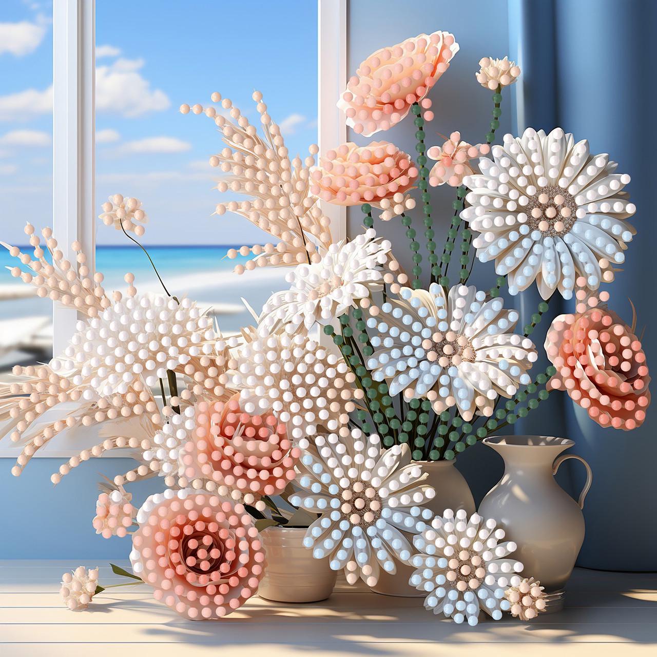 Алмазна мозаїка Strateg Чудовий ранок на паперовій основі 18х18 см (ZAV1818-2)