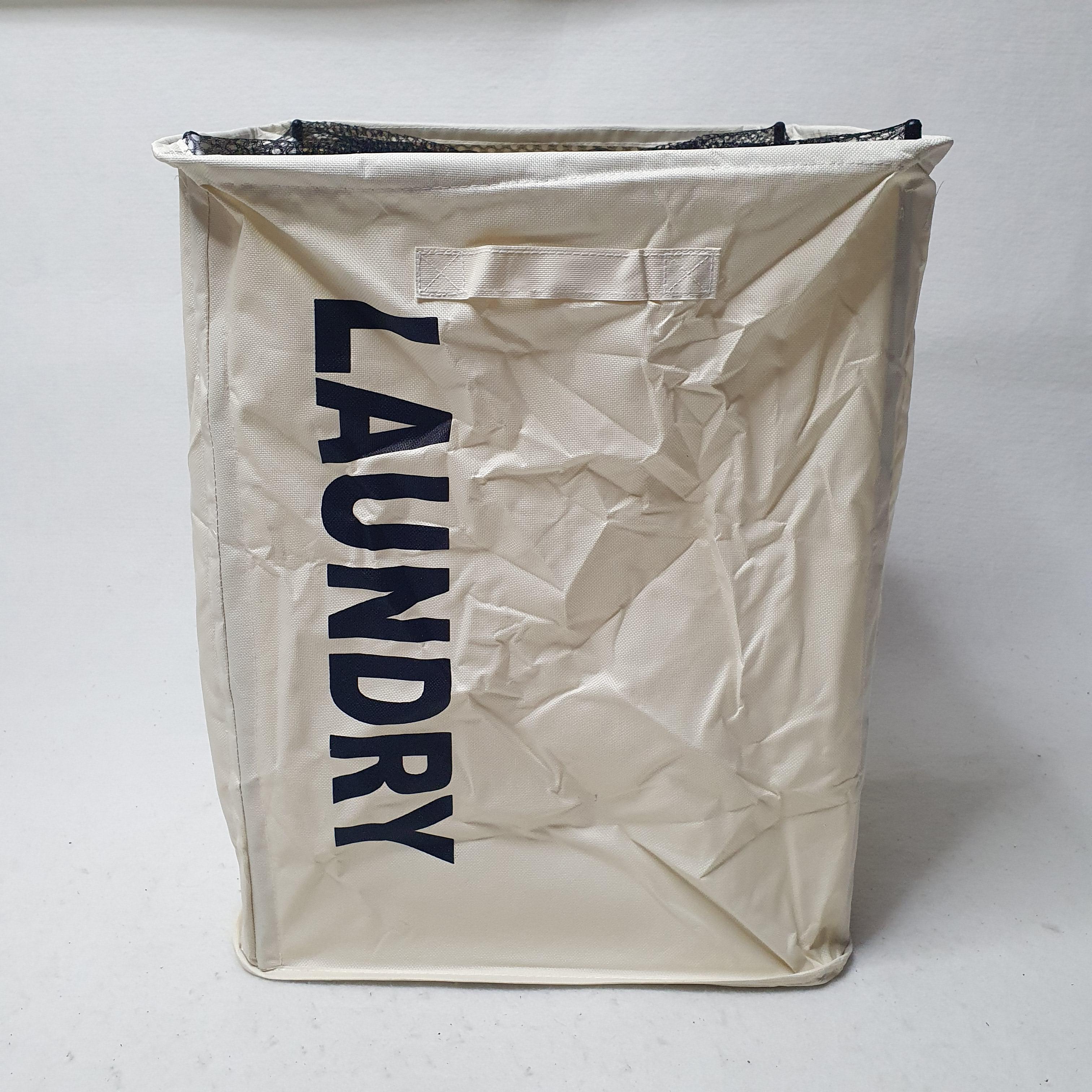 Корзина для белья Rolling Bag тканевая с удобными ручками и принтом универсальная каркасная (AND-243)