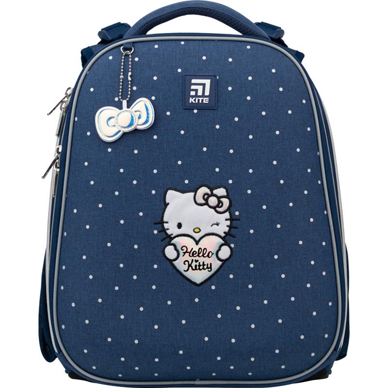 Рюкзак школьный для девочек KITE Education Hello Kitty HK22-531M ортопедический Синий