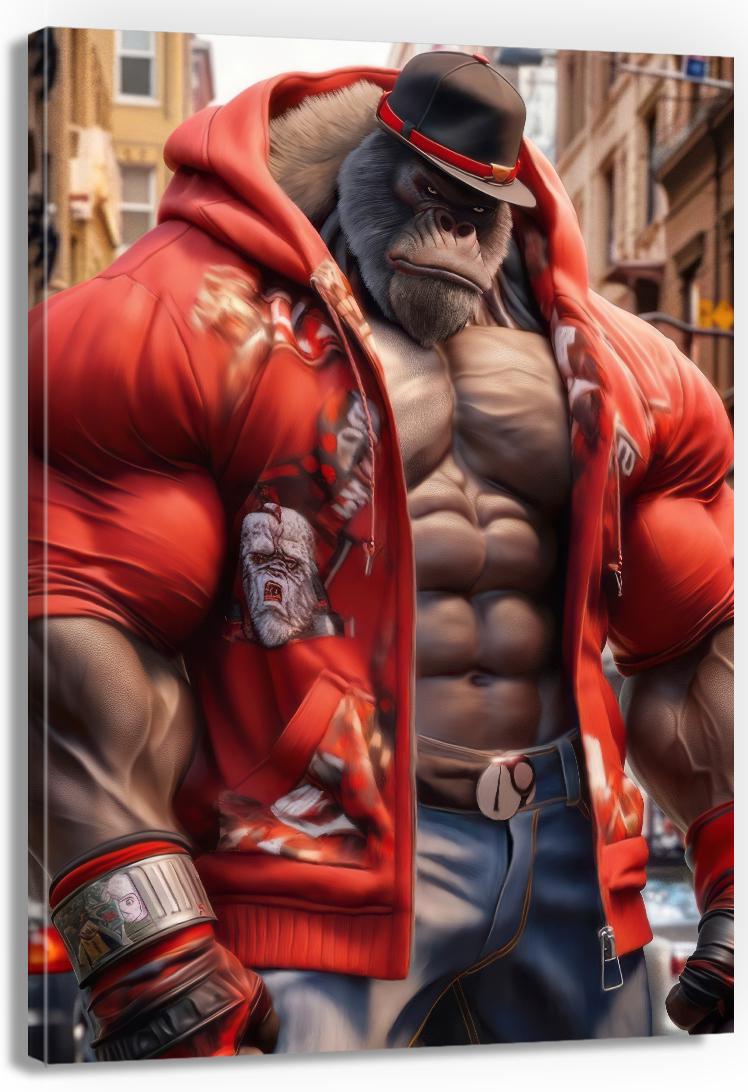 Картина на холсте PL_Factory Обезьяна KLM_6 50х70 см (23461722)