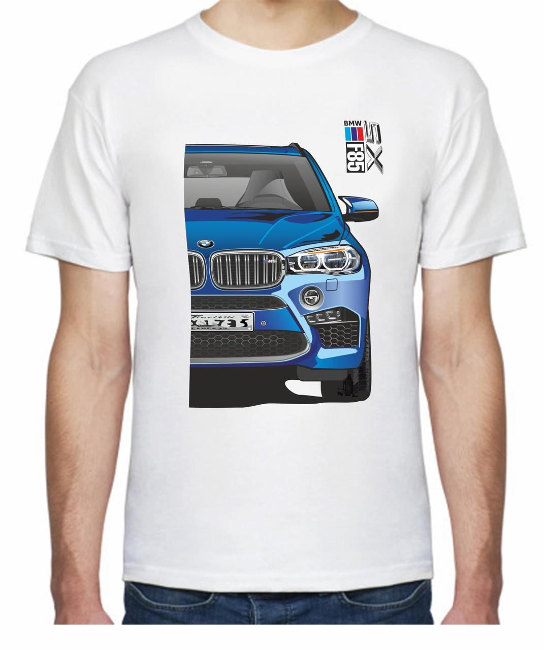 Футболка мужская Avtolife BMW X5 F85 MotorSport FR 307385 L Белый (2494943800)