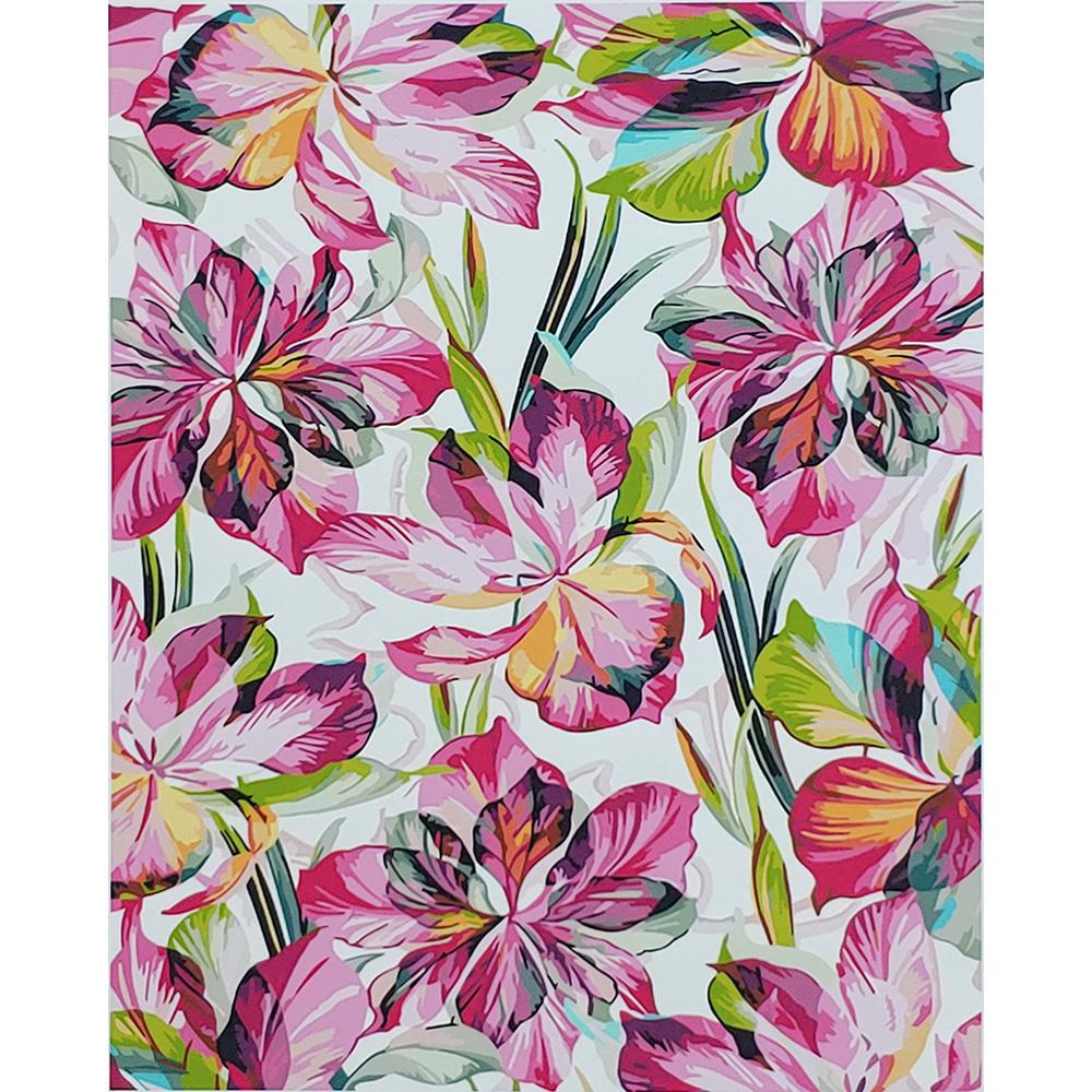 Картина по номерам Strateg Премиум Яркие ирисы 40x50 см (SY6853)