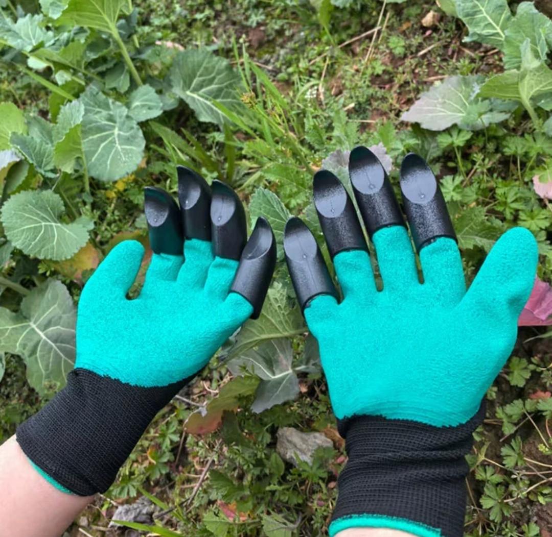 Рукавиці садові з кігтями універсальні водонепроникні Зелений (2589836151) - фото 4 Рукавиці садові з кігтями універсальні водонепроникні Зелений (2589836151) - фото 4
