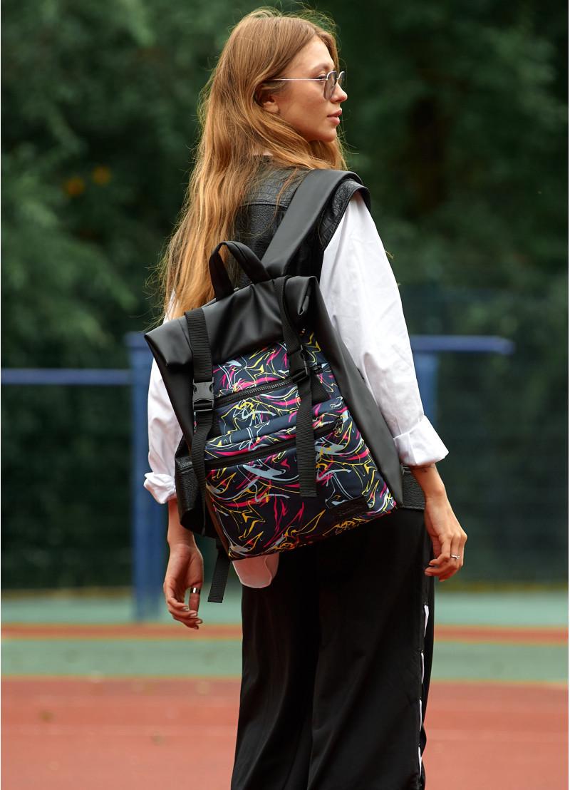 Рюкзак жіночий Sambag RollTop Abstract 41x30x16 см (24238710) - фото 8 Рюкзак жіночий Sambag RollTop Abstract 41x30x16 см (24238710) - фото 8