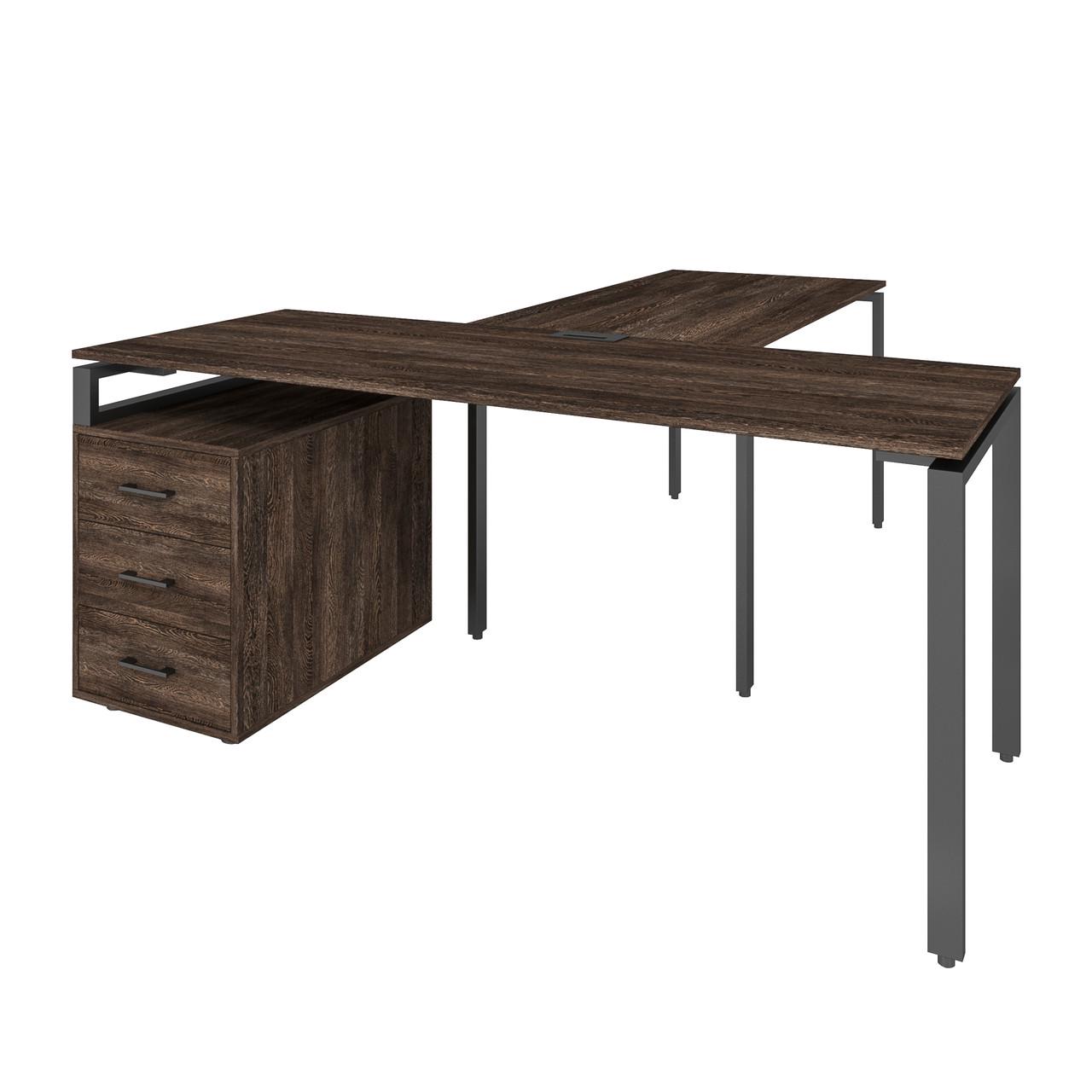 Офісний письмовий стіл Loft Details LMB180 з брифінгом Венге вінтаж (1101419)