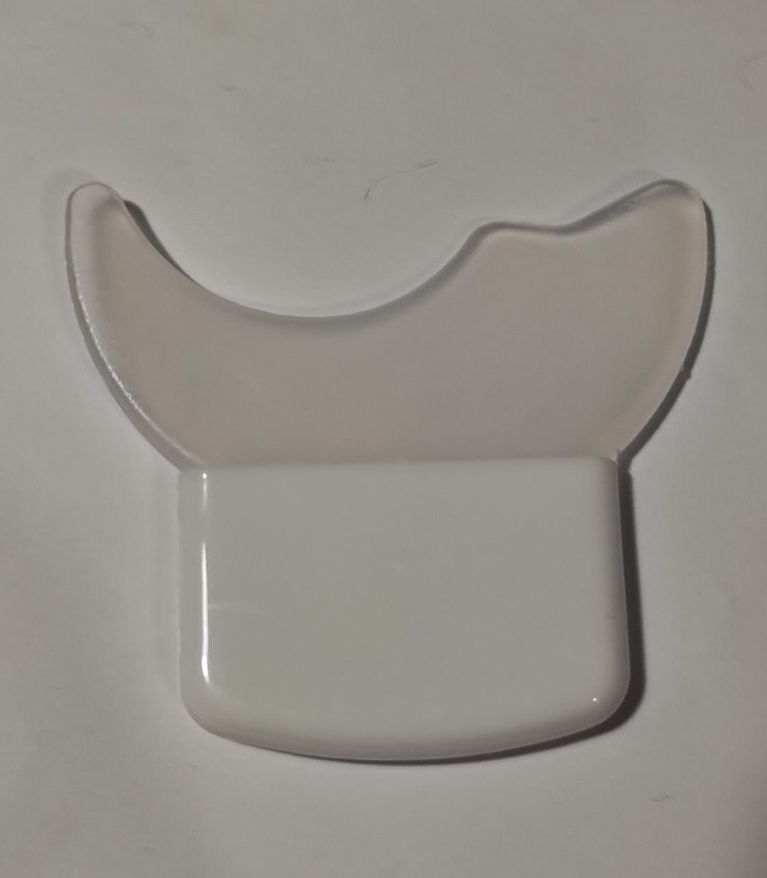 Трафарет для макіяжу очей і губ з короткою ручкою Білий (41-14-1412)