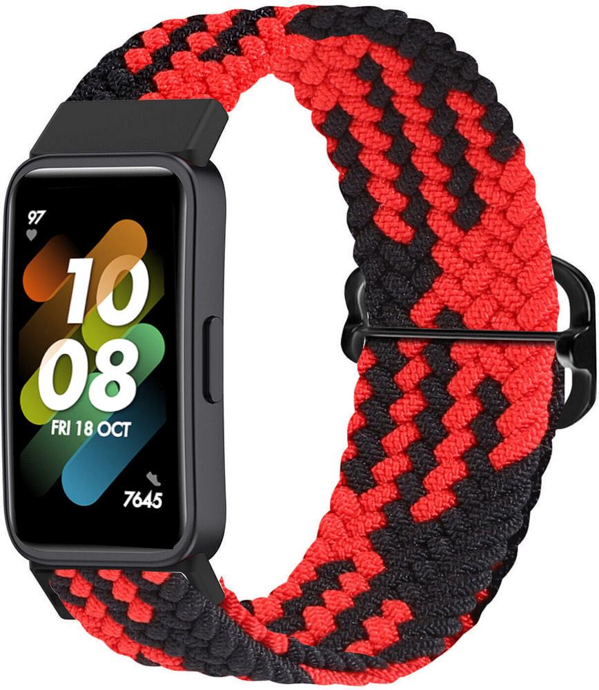 Ремешок Solo Loop Multi для Huawei Band 7 Black Red (34620-44)