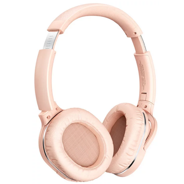 Навушники накладні бездротові BASEUS Encok D02 Pro Bluetooth з мікрофоном Рожевий (D02ProPink)