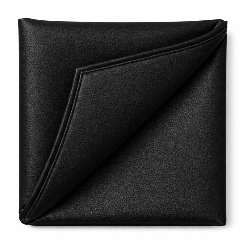 Кожзам обивочный для мебели и дверей гладкий 1,1 мм/1 м Черный (2035)