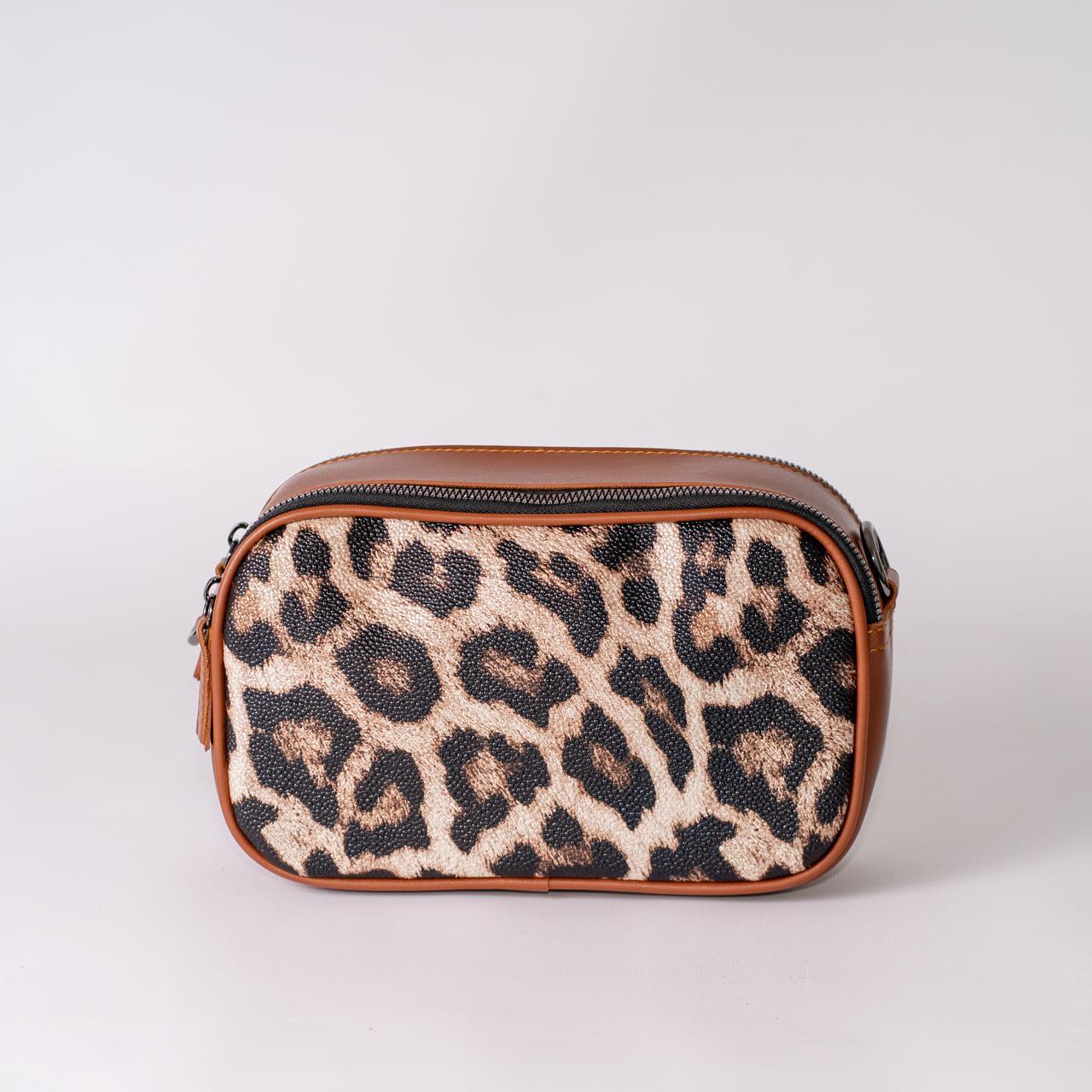 Сумка жіноча крос-боді леопардовий XENIA № 43-24 з еко-шкіри Рудий - фото 1